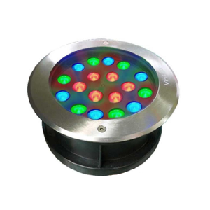 Đèn âm đất tròn 18x1W RGB UG-AS18R Vinaled